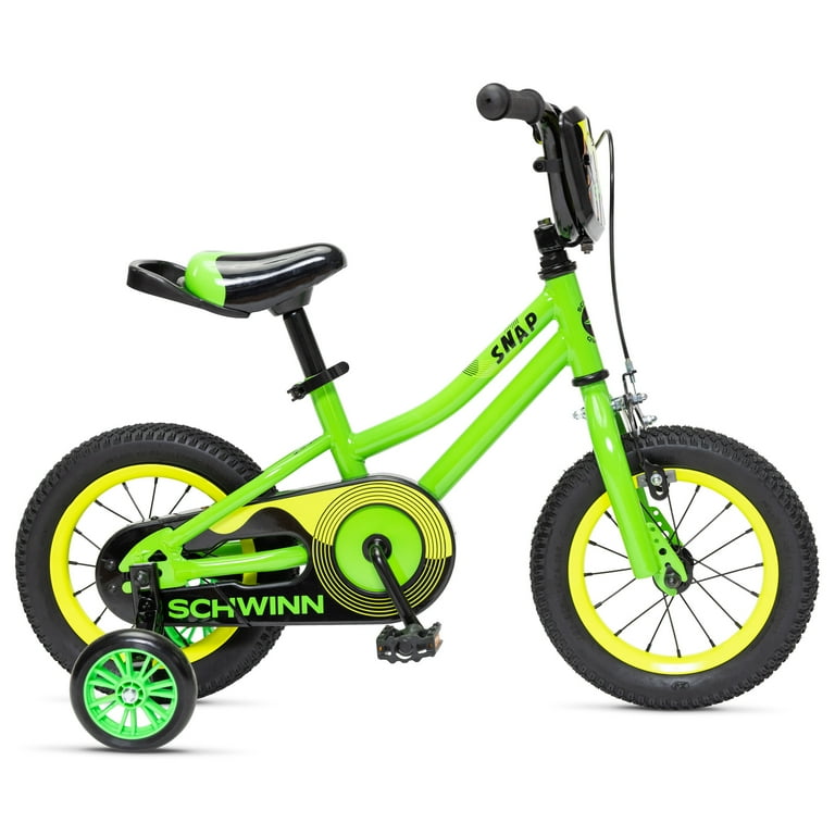 Schwinn Snap Boys Kids Bike Green SmartStart Technology