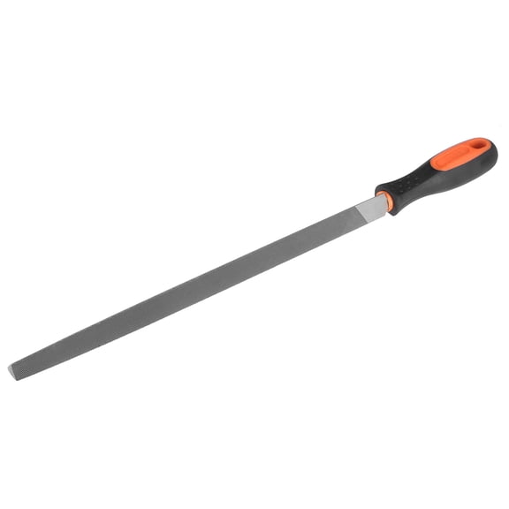 12" Second Cut High Carbon Hardened Steel Triangle Three Square File with Handle