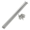 thumbnail image 1 of Unique Bargains 12 Set 14G Bicycle Spokes 14G Bike Wheel Spoke 304 Stainless Steel Silver Tone-237mm, 1 of 7