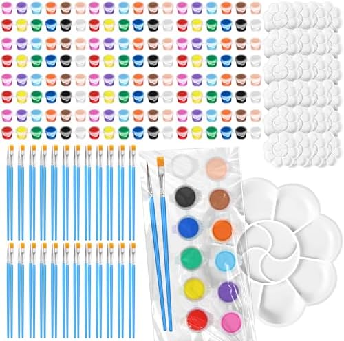 12 Set Acrylic Paint Kits for Kids Adults Washable Mini Painting Kit ...