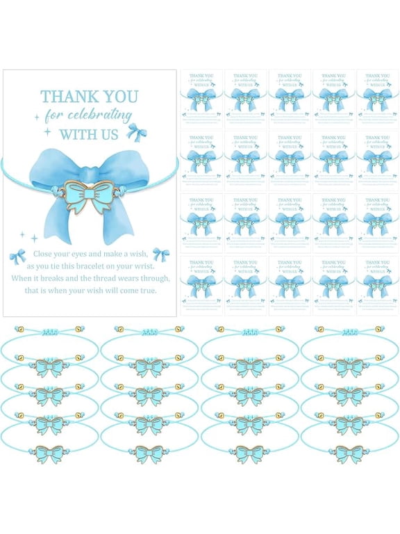 12 Set Coquette Bow Bracelets Adjustable Braided String Party Favors