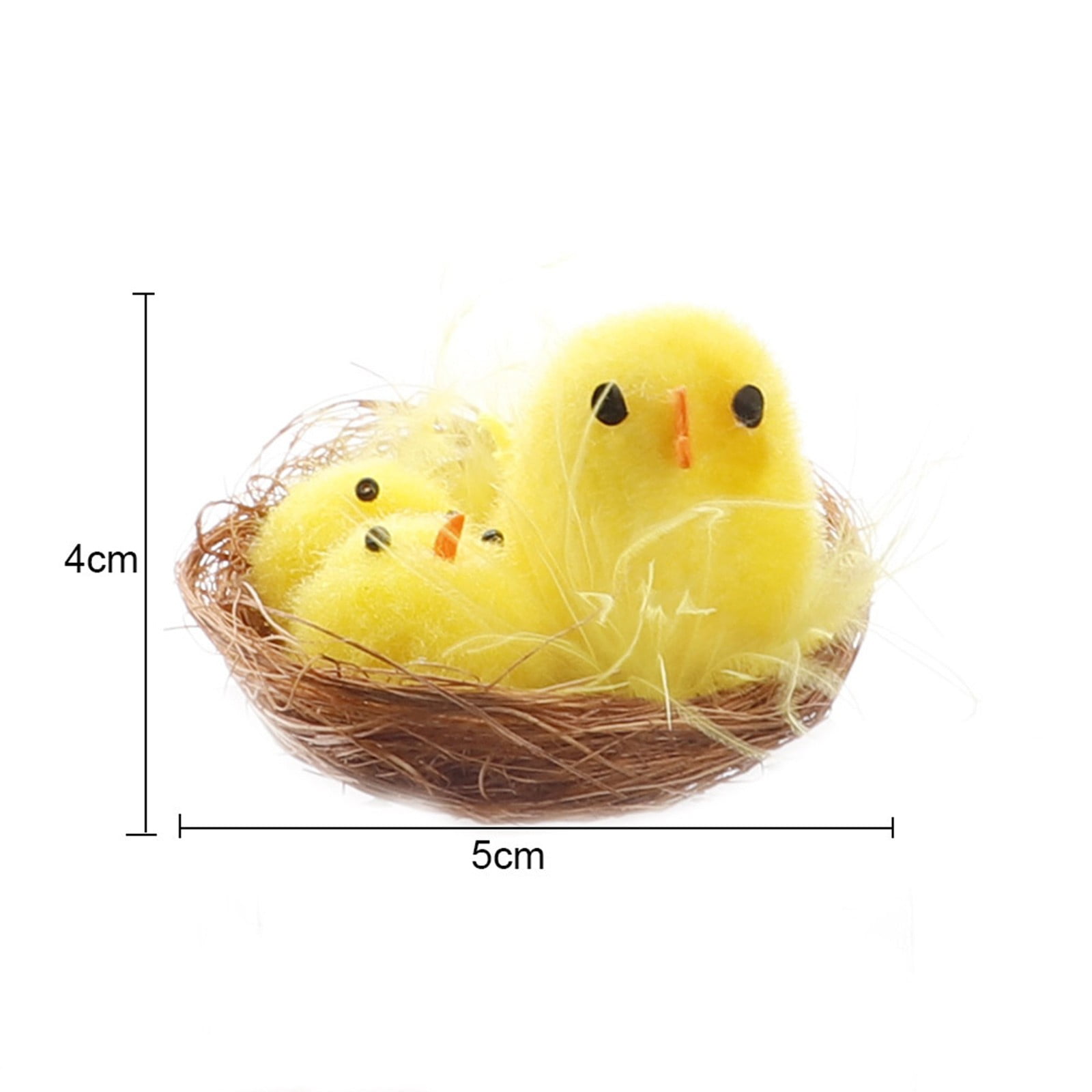12 Set Of Easter Chick Set Soft Cute Mini Figurine Home Decoration Gift ...