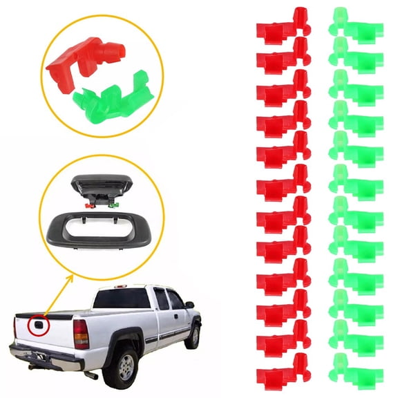 12 Set Tailgate Handle Rod Clips for Chevy Pickup Truck 88981030