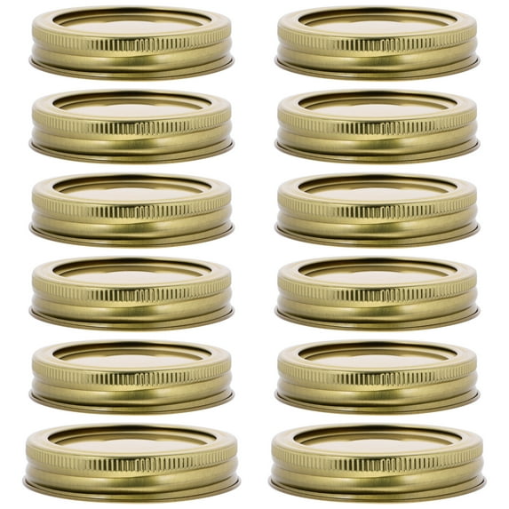 12 Set of Mason Jar Lids with Rings Mason Can Lids Mason Covers Mason Jar Sealing Lid