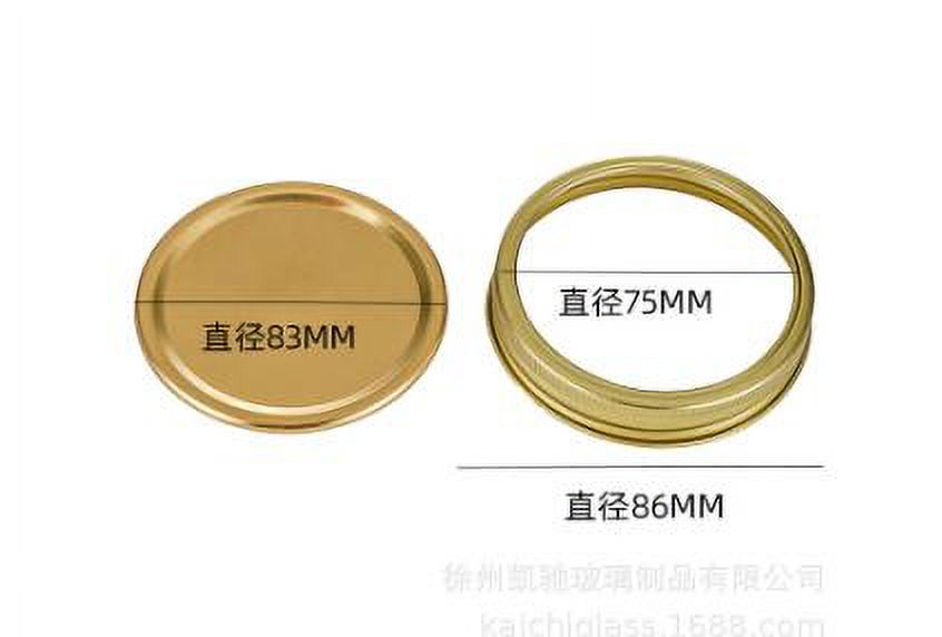 12 Set of Wide Mouth Canning Lids and Rings Mason Jar Lids and Bands