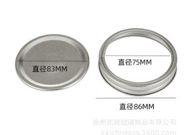12 Set of Wide Mouth Canning Lids and Rings Mason Jar Lids and Bands