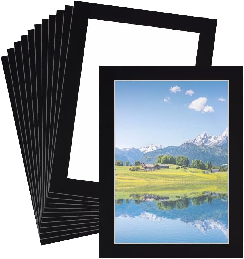 12 Sets A4 Paper Frames for Drawing Black Paper oto Frames Cardboard ...