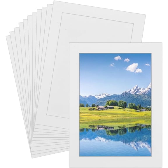 12 Sets A4 Paper Frames for Drawing White Paper oto Frames Cardboard Picture Frame with Film A4 Cardboard oto Frame