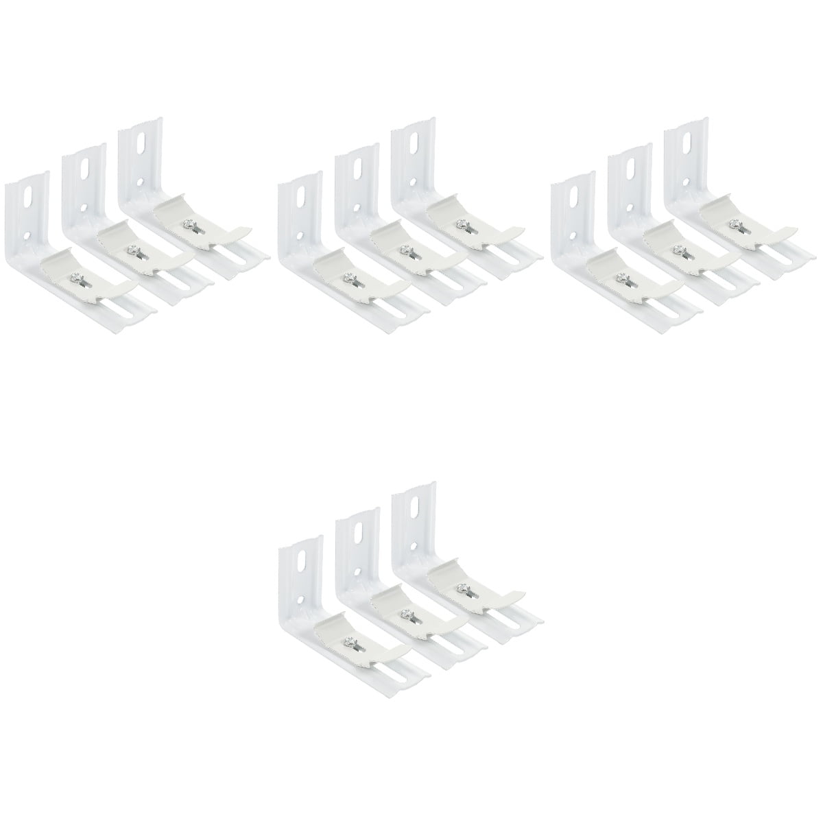 12 Sets Blind Extension Frame L Bracket Replacement Vertical Blinds