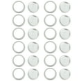 thumbnail image 1 of FUEENIRVA 12 Sets Canning Jar Rings Silver Steel Regular Mouth Mason Jar for Easy to Open and Close Sealing, 1 of 6
