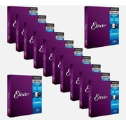 12 Sets Elixir Custom Light Polyweb Acoustic Guitar Strings 11-52 11025