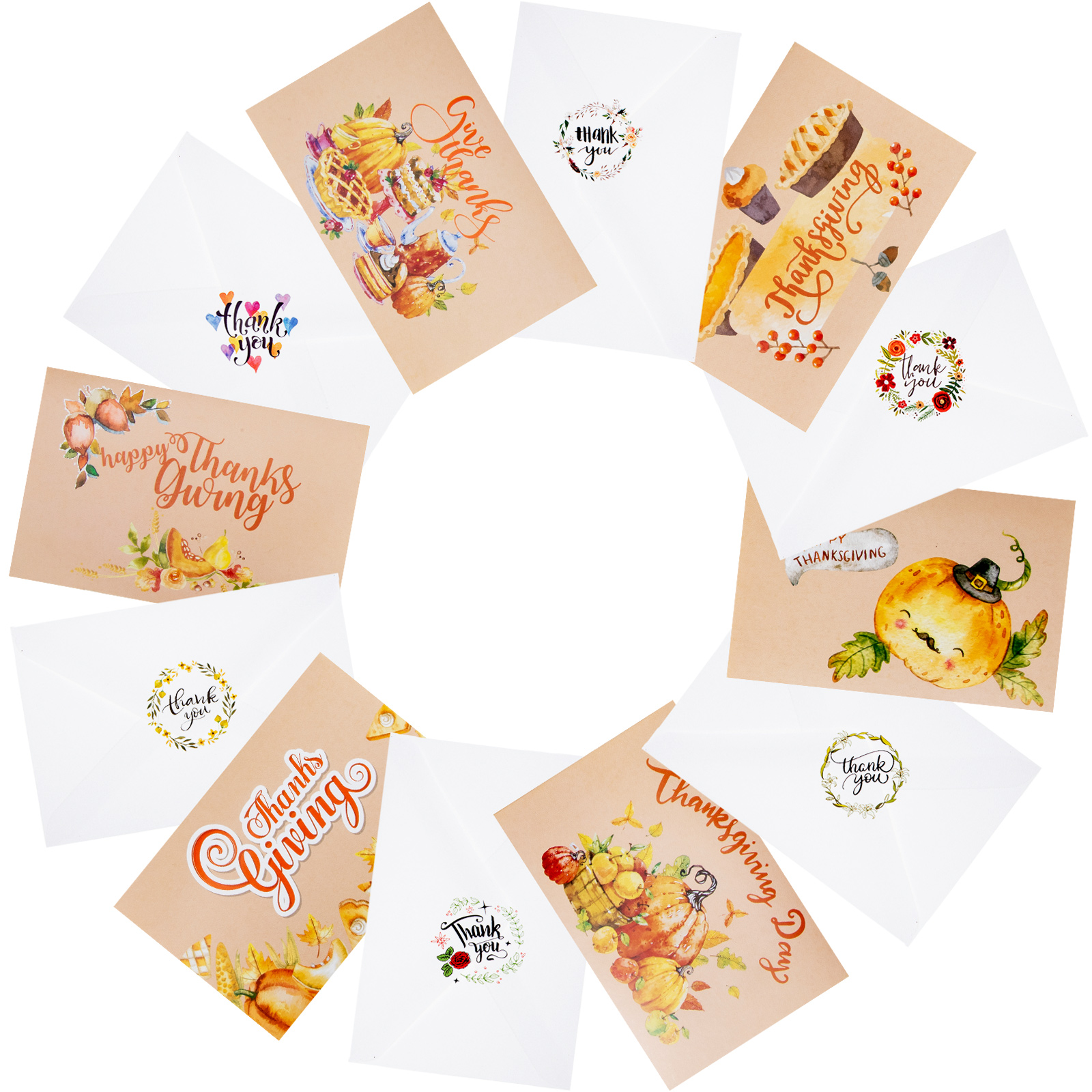 12 Sets Hand Writing Greeting Cards Blank Postcards Blanks Funeral