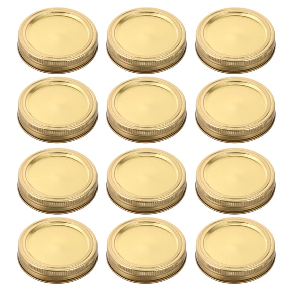12 Sets Jar Canning Supplies Lids Rings Bands Jars Tinplate