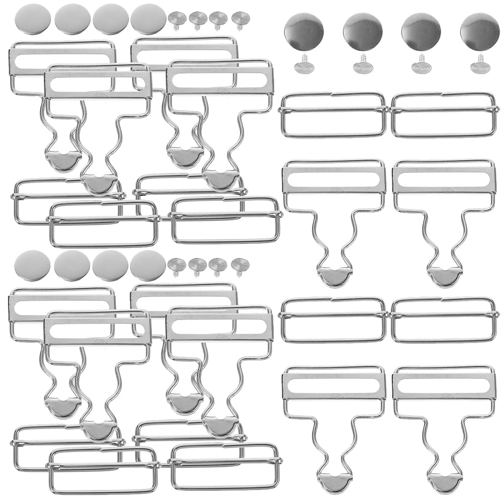 12 Sets Overall Buckles Overalls Fasteners Accessories for Outfits