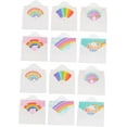 12 Sets Rainbow Greeting Card Party Greeting Cards Thank You Cards