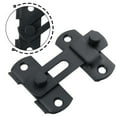 thumbnail image 1 of 12 Sets Stainless Steel Gate Latch Flip Safety Door Bolt Lock Matte Black Finish Rust-Resistant Hardware for Sliding Barn Bathroom Doors Easy Installation with Screws Included 7cm x 5cm x 2cm, 1 of 12