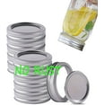 12 Sets of Stainless Steel Regular Mouth Canning Lids and Rings for