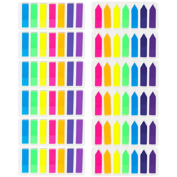 12 Sets Sticky Tabs Colored Page Index Tabs Book Tabs Annotating Tabs School Supplies