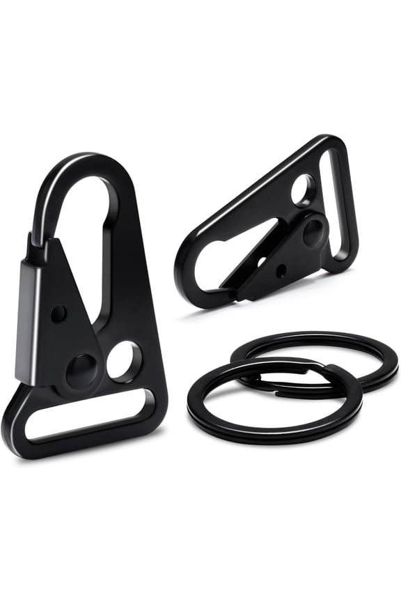 12 Sets Tactical Snap Hook 1-inch Car Keys Chain Clip Heavy Duty Keychain Attachments for Paracord Bracelets Necklaces Molle Bags Accessories