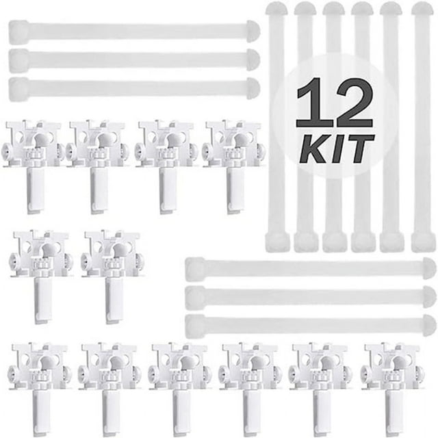 12 Sets Vertical Blind Repair Clip Slats Vertical Blind Carriers