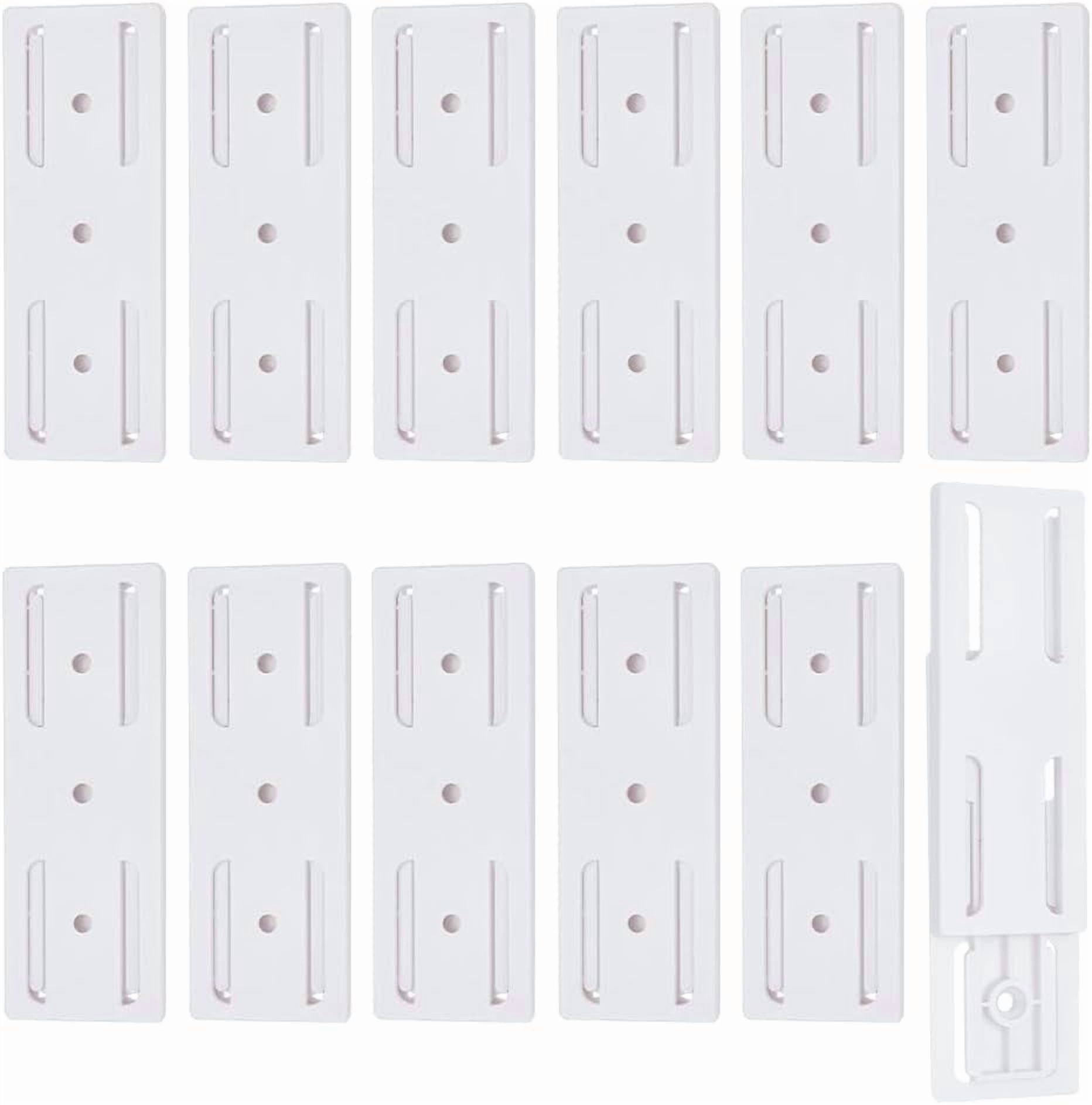 12 Sets White Adhesive Punch Free Socket Holder Power Strip Fixator ...