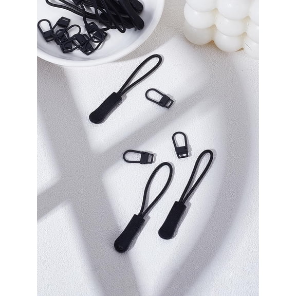 12 Sets Zipper Pull Replacement Iron Zipper Sliders Replacement Zippering Tag Replace for Clothes Backpacks Traveling Case Handbag Purse Zippering Replace Tag Tents 18x8.5x2.5mm Hole: 4x2mm