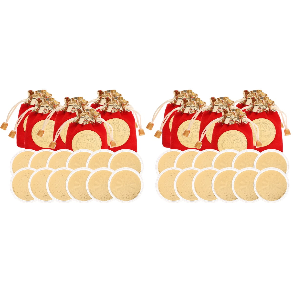 12 Sets Zodiac Rabbit Coins 2023 The Year of Rabbit Commemorative Coins ...