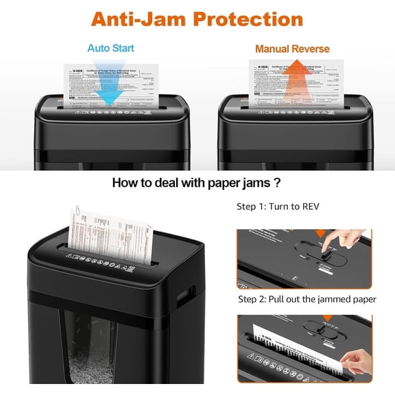 12-Sheet Cross-Cut Paper Shredder, 5.5-Gal Bin, P-4 Security for Home & Office