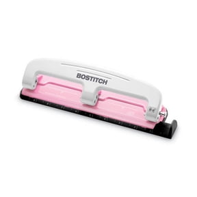 12-Sheet Ez Squeeze Incourage Three-Hole Punch, 9/32" Holes, Pink | Bundle of 2 Each