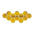 thumbnail image 1 of 12 Sheet Hexagon Peel and Stick Backsplash Self Adhesive Gold Tile Sticker Stick on Backsplash for Kitchen Wall Tiles Peel and Stick for Bathroom Shower Furniture Camper 3"x3", 1 of 3