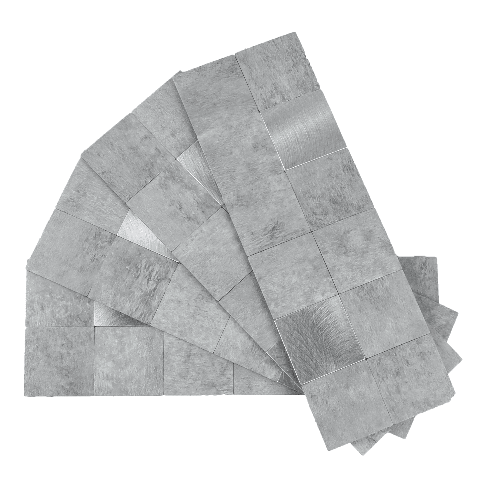 12-Sheet Peel and Stick Backsplash, 12" x 4" PVC Marble Look Self Adhesive Stick on Wall Tiles for Kitchen Bathroom Fireplace (Gray)