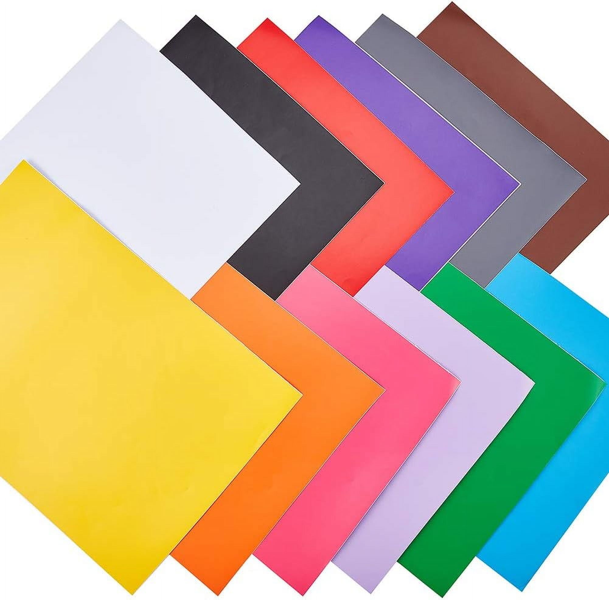 12 Sheets 11.57"x8.26" A4 Matte Self Adhesive Sticker Papers 12 Colors ...