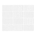 12 Sheets Alphabet Number Letter Stencils Large Set - Walmart.com