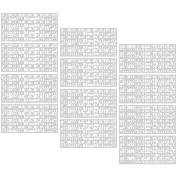 12 Sheets Alphabet Letter Stickers for Mailbox, Adhesive English Letters Decals, and Easy to Apply