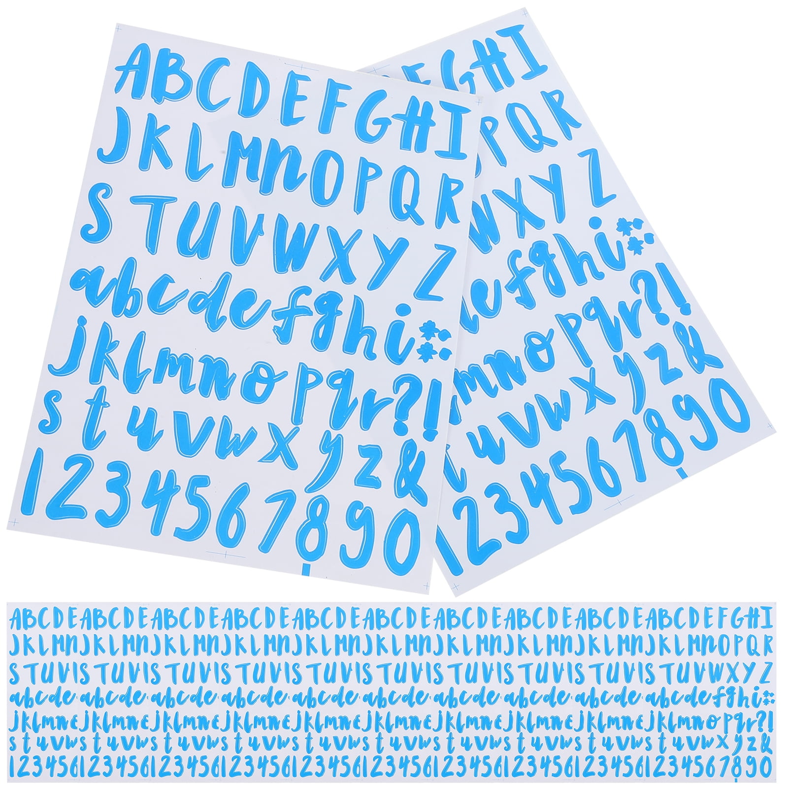 12 Sheets Alphanumeric Stickers Alphabet Letter Letters for Poster