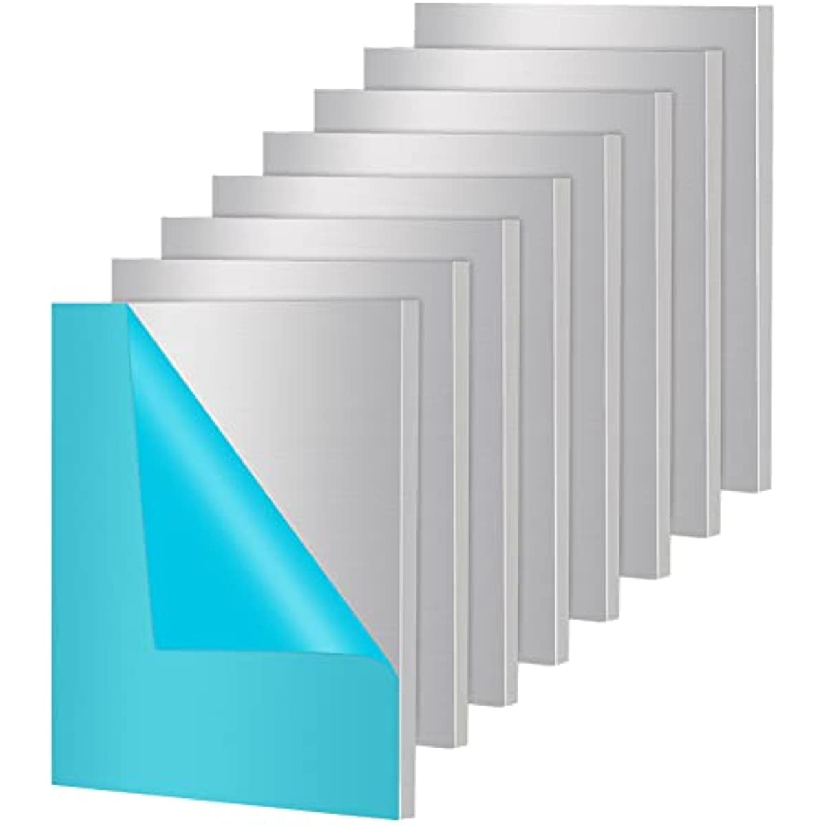 12 Sheets Aluminum Welding Plate 2" Square Aluminium Sheets with Protective Film Metal Plates for Practice DIY Welding Craft Making Precision Machining 3mm Thick