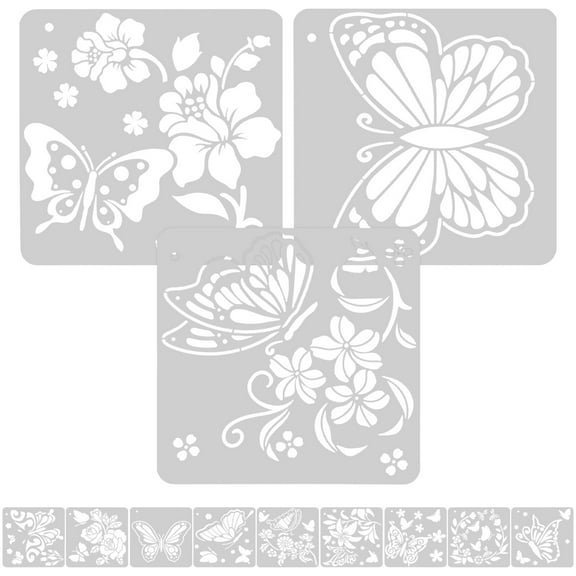 12 Sheets Butterfly Stencil Butterfly Painting Stencil Craft Stencil Butterfly Template
