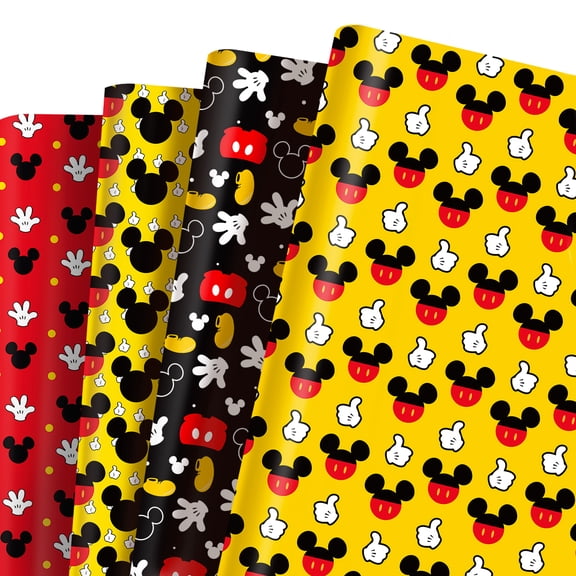 12 Sheets Cartoon Mouse Gift Wrapping Paper,20 x 27 Inches, for Gift Wrapping