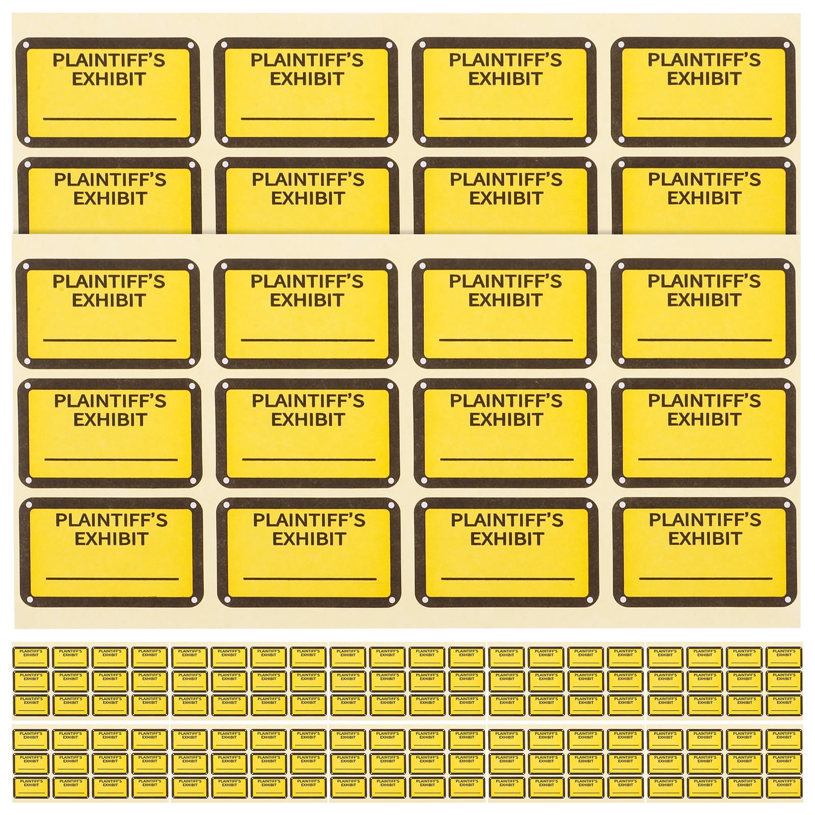 12 Sheets Court Evidence Tags Adhesive Legal Labels Stickers Exhibit