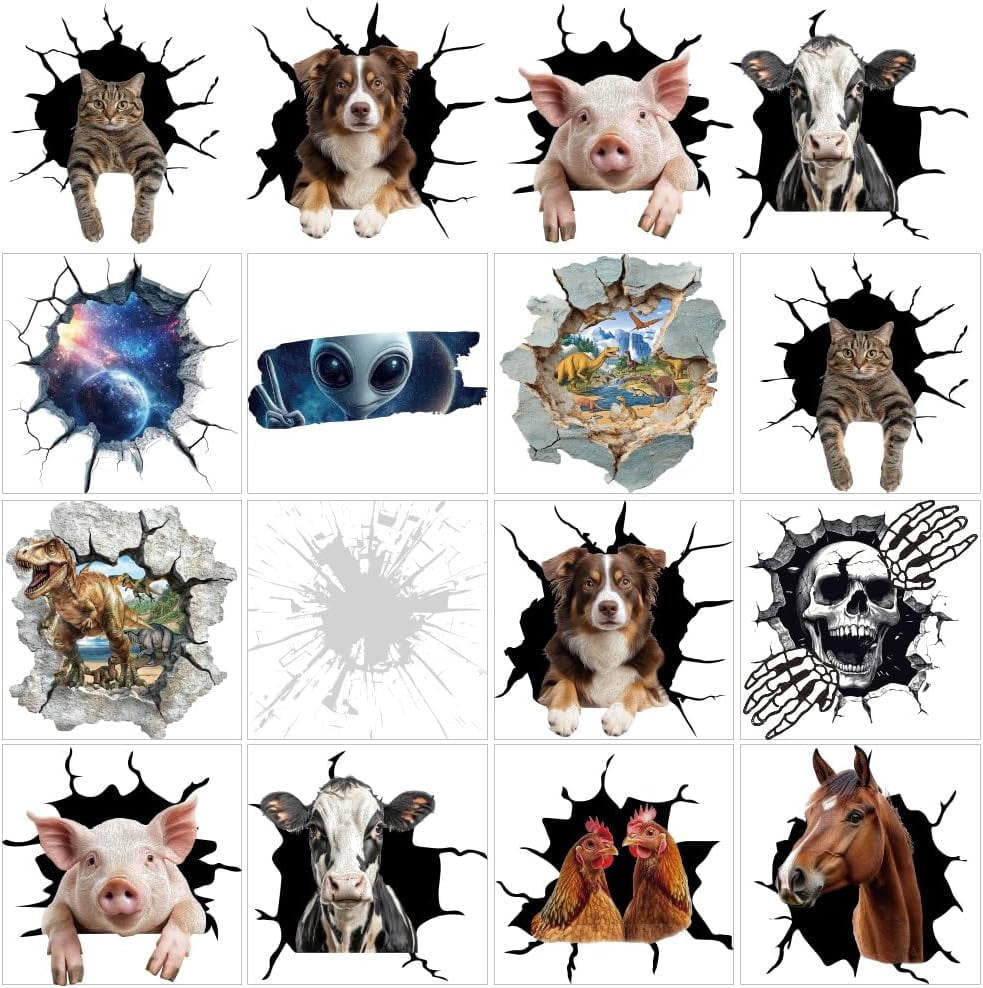 1pc Car Sticker Self Adhesive Recycling Symbol Decals Labels Sticker For Trash C