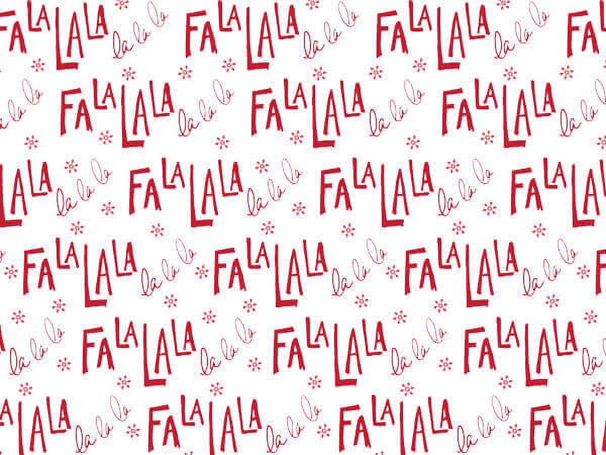 12 Sheets, Fa La La Tissue Paper 20x30" for Celebration, Holiday, Party, Birthday and Events, Made in Usa