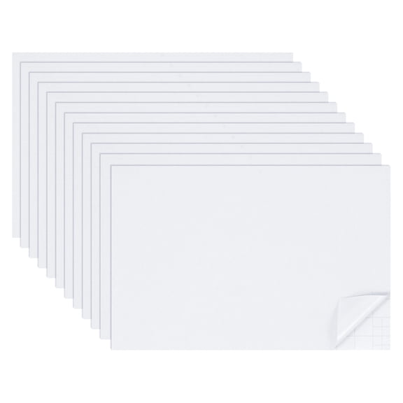 12 Sheets Miniature Dollhouse Wallpaper, Silk Pattern Self-Adhesive Flooring Wall, Mini Wall Decor for Dollhouse Sand Table Model Accessories 11.81 x 7.87 Inch (White)