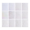 thumbnail image 1 of 12 Sheets Multicolor Nails Decals Stylish Nails Art for Festive Event and Travel Practical and Fit Different Nails Type, 1 of 8