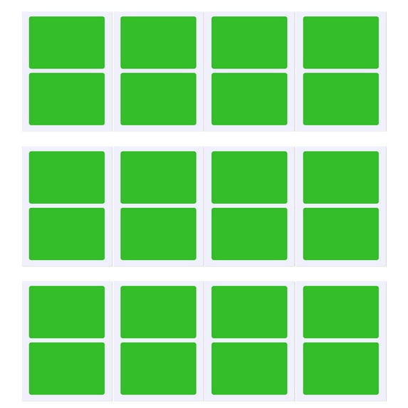 12 Sheets/Pack Moving Sticker Rectangular Colored Labels Sticker Large Color Coding Labels Moving Labels for Office
