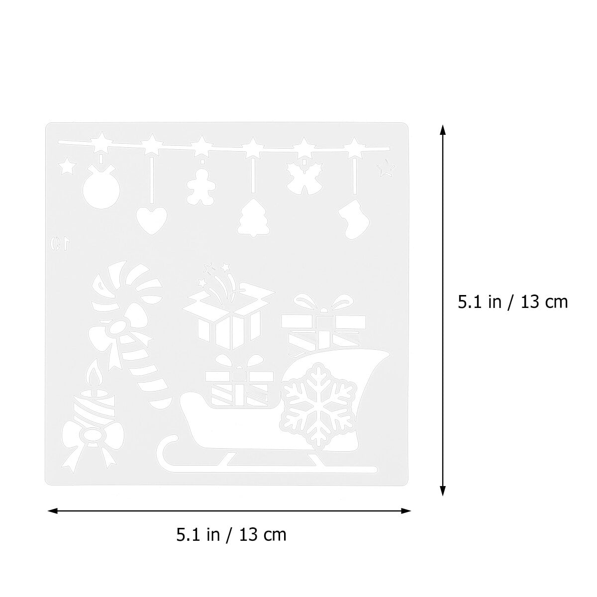 12 Sheets Painting Stencil Christmas Theme Template Drawing Spraying Stencil