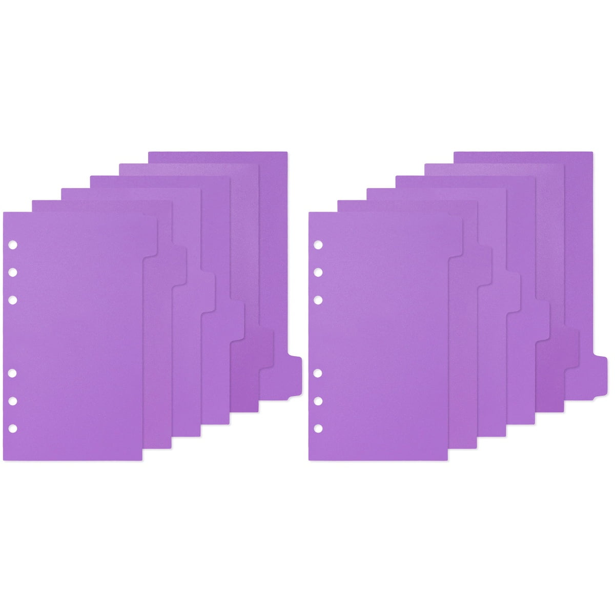 12 Sheets Pocket Separator Labels Tabs for Binders Binder Tabs Binder