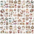 thumbnail image 1 of 12 Sheets Rose and Clock Rub on Transfer Stickers Vintage Rose Butterfly Rub on Transfers Musical Note Rub on Decals Rose Book Sticker for Crafts Glass Wood Furniture Home Decor 5.5x5.5, 1 of 7