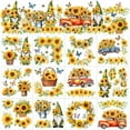 thumbnail image 1 of 12 Sheets Sunflower Rub on Transfer Sunflower Gnome Butterfly Rub on Transfer Stickers Spring Summer Rub on Decal Stickers DIY Crafts 5.5 x 5.5 Inches, 1 of 9