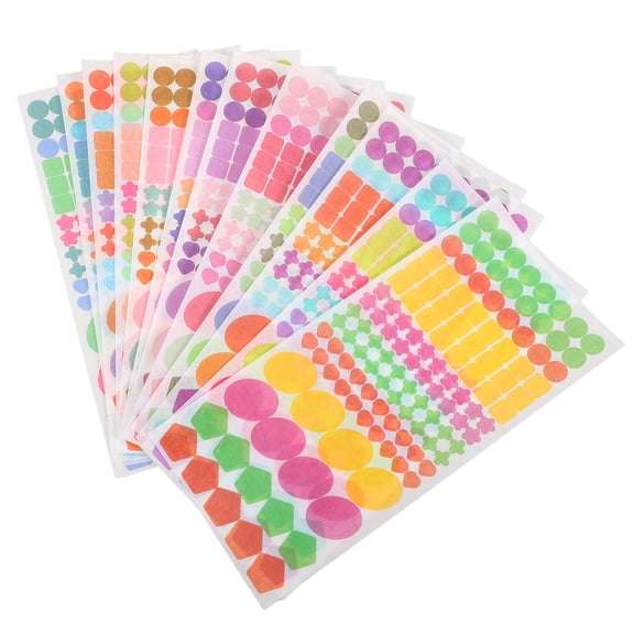 12 Sheets Vintage Japanese Paper Stickers for Stationery Supplies with Carved Designs