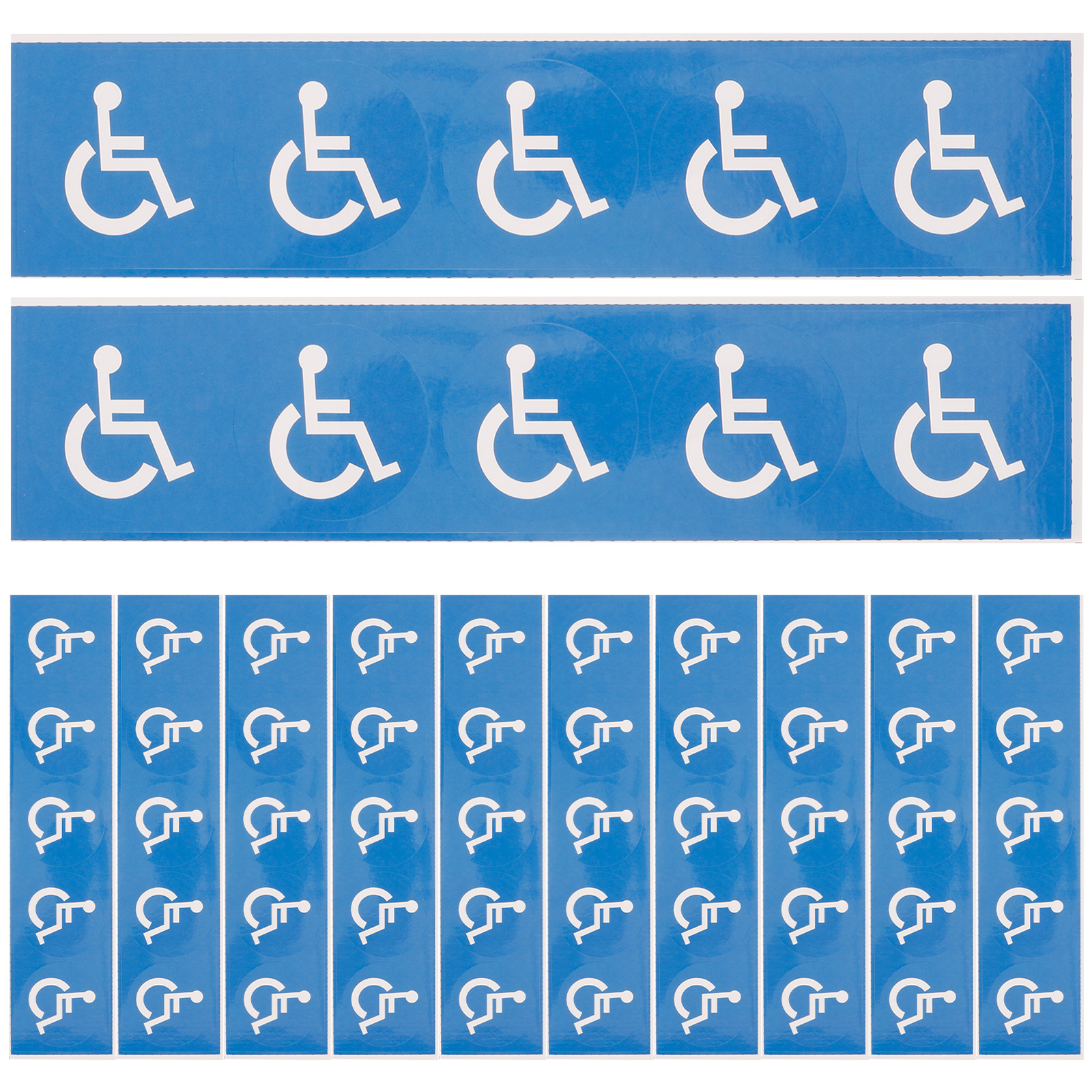 12 Sheets Wheelchairs Selfadhesive Label Labels Disabled Symbol Sticker Barrierfree Access